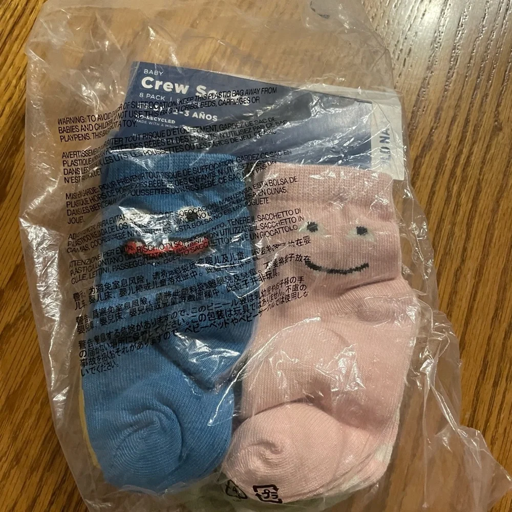 Unisex crew socks 8-pack for toddler & baby